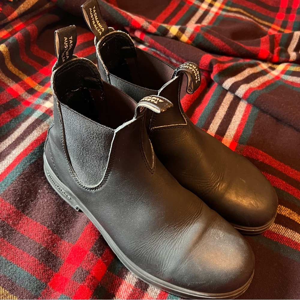 Blunderstone Mens Black Chelsea Style Leather Boots 10